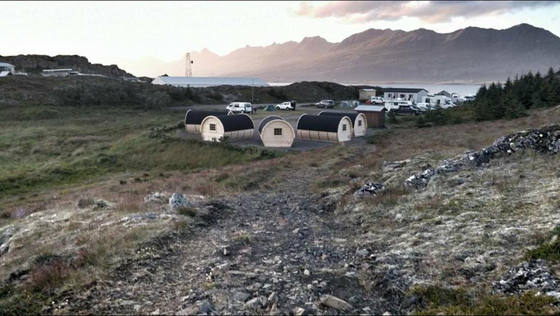 Framtid Camping Lodging Barrels Djúpivogur المظهر الخارجي الصورة