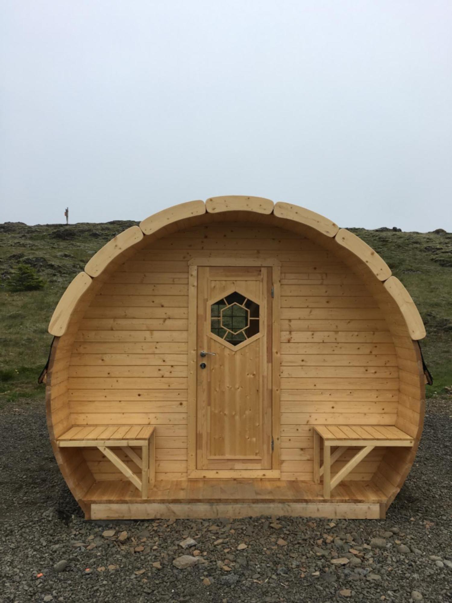 Framtid Camping Lodging Barrels Djúpivogur المظهر الخارجي الصورة