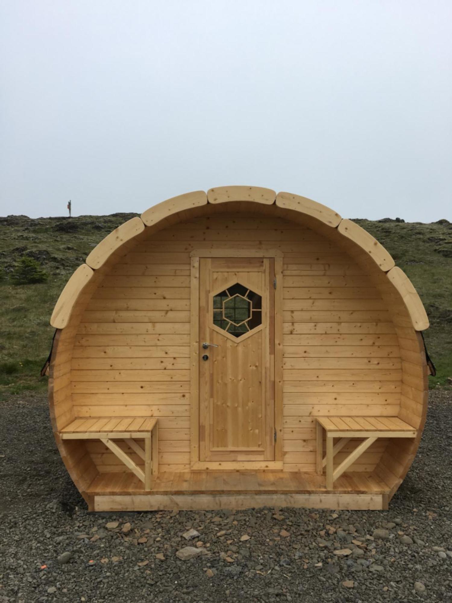 Framtid Camping Lodging Barrels Djúpivogur المظهر الخارجي الصورة